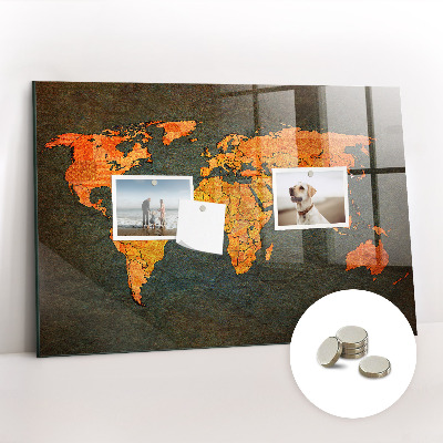 Tableau magnétique enfant Carte du monde