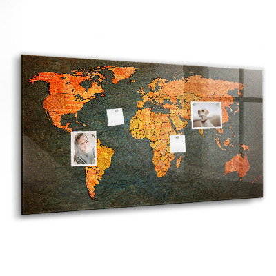 Tableau magnétique enfant Carte du monde