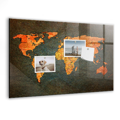 Tableau magnétique enfant Carte du monde