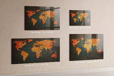 Tableau magnétique enfant Carte du monde