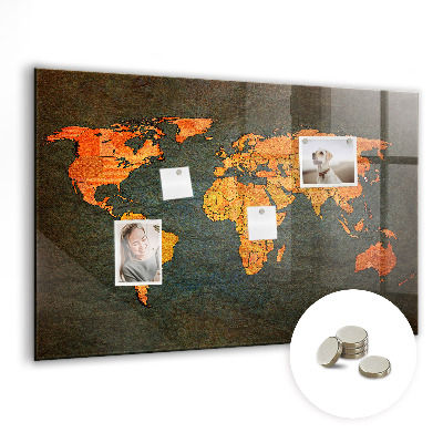 Tableau magnétique enfant Carte du monde