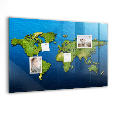 Tableau magnétique enfant Carte du monde