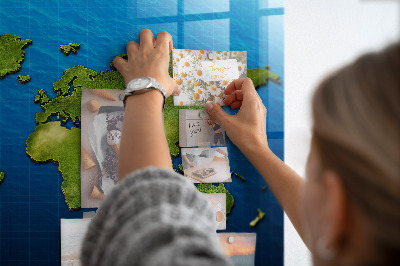 Tableau magnétique enfant Carte du monde
