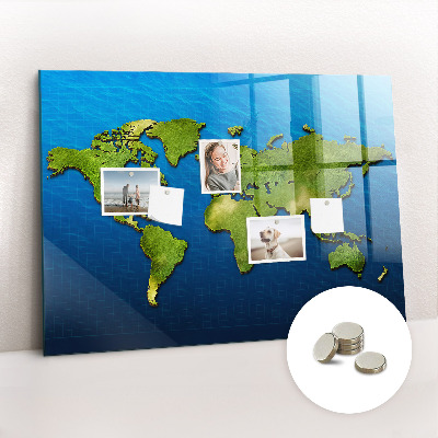 Tableau magnétique enfant Carte du monde