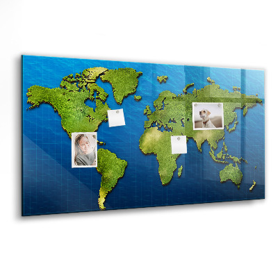 Tableau magnétique enfant Carte du monde
