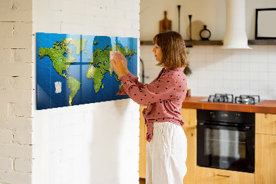Tableau magnétique enfant Carte du monde