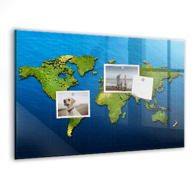 Tableau magnétique enfant Carte du monde
