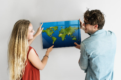 Tableau magnétique enfant Carte du monde
