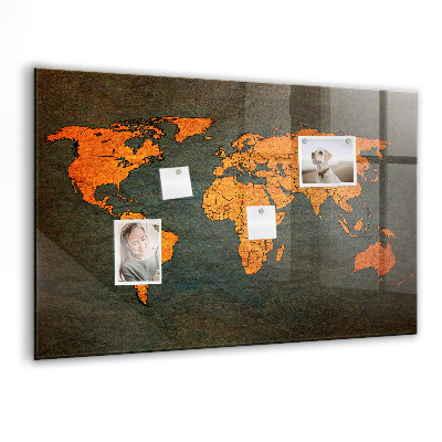 Tableau magnétique enfant Carte du monde