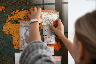 Tableau magnétique enfant Carte du monde