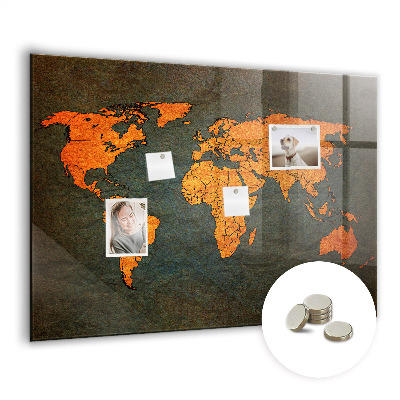 Tableau magnétique enfant Carte du monde