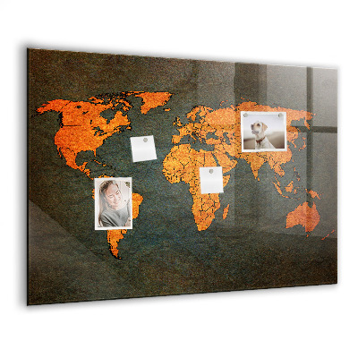 Tableau magnétique enfant Carte du monde