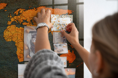 Tableau magnétique enfant Carte du monde