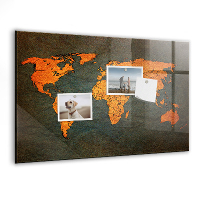 Tableau magnétique enfant Carte du monde