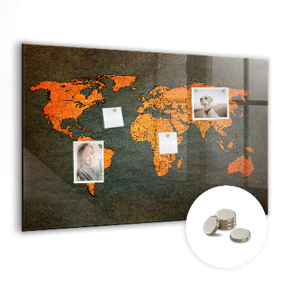 Tableau magnétique enfant Carte du monde