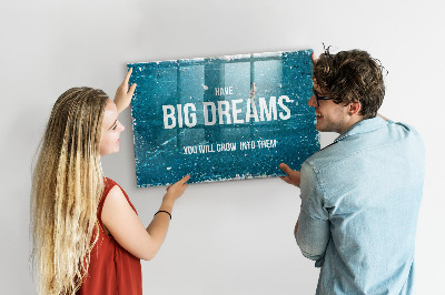 Tableau pour magnet Texte de motivation