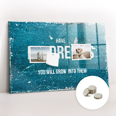 Tableau pour magnet Texte de motivation