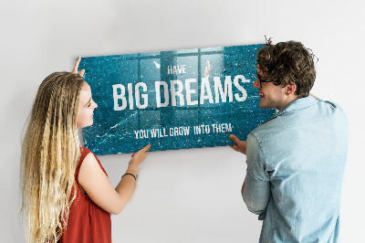 Tableau pour magnet Texte de motivation