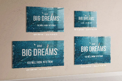 Tableau pour magnet Texte de motivation