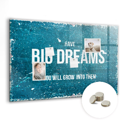 Tableau pour magnet Texte de motivation