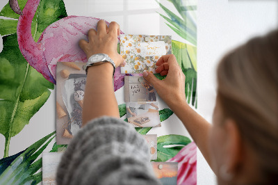 Tableau magnétique enfant Flamants roses de la nature