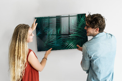 Tableau pour magnet Feuilles tropicales