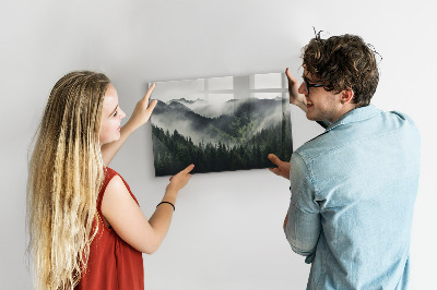 Tableau pour magnet Paysage forestier