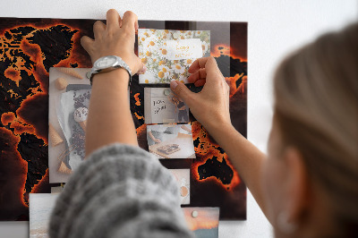 Tableau pour magnet Carte du monde