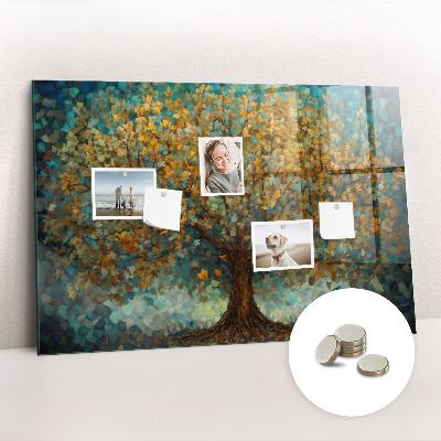 Tableau aimanté horizontal Arbre en mosaïque
