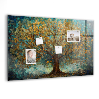 Tableau aimanté horizontal Arbre en mosaïque