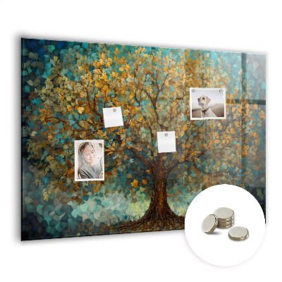 Tableau aimanté horizontal Arbre en mosaïque