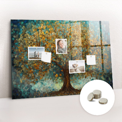 Tableau aimanté horizontal Arbre en mosaïque
