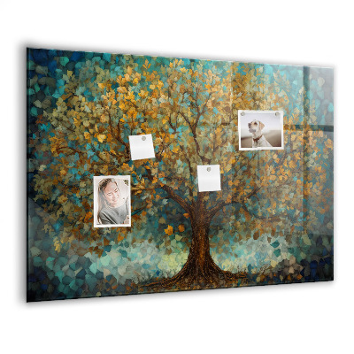 Tableau aimanté horizontal Arbre en mosaïque