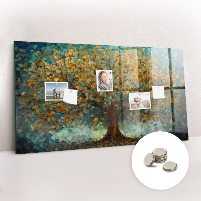 Tableau aimanté horizontal Arbre en mosaïque