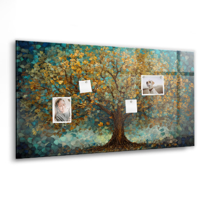 Tableau aimanté horizontal Arbre en mosaïque