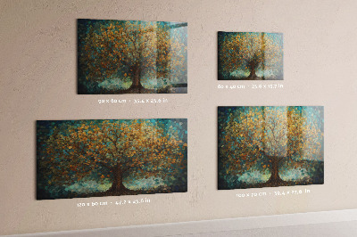Tableau aimanté horizontal Arbre en mosaïque