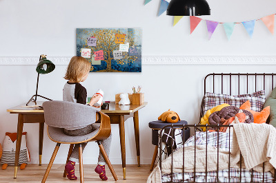 Tableau pour magnet Arbre abstrait