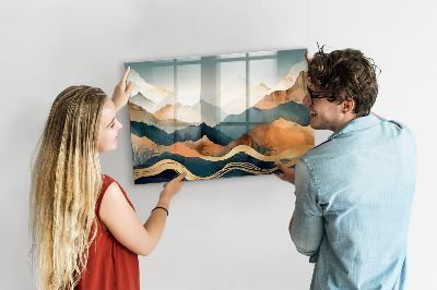 Tableau mural magnétique Paysage de montagne