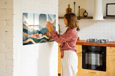 Tableau mural magnétique Paysage de montagne
