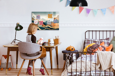 Tableau mural magnétique Paysage de montagne