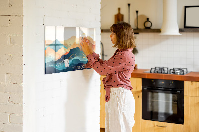 Tableau aimanté horizontal Paysage de montagne