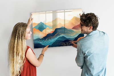 Tableau aimanté horizontal Paysage de montagne