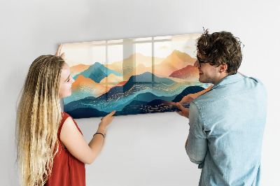 Tableau aimanté horizontal Paysage de montagne