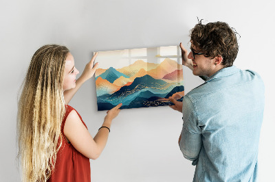 Tableau aimanté horizontal Paysage de montagne