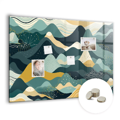 Tableau pour magnet Montagnes illustratives