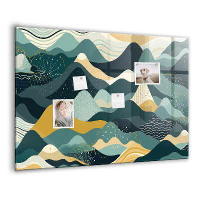 Tableau pour magnet Montagnes illustratives