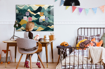 Tableau pour magnet Montagnes illustratives