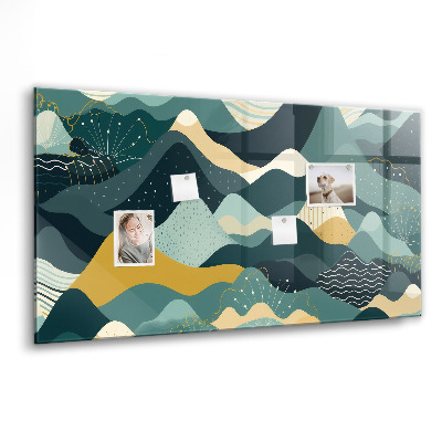 Tableau pour magnet Montagnes illustratives