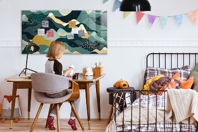 Tableau pour magnet Montagnes illustratives