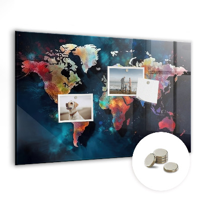 Tableau magnétique enfant Carte abstraite